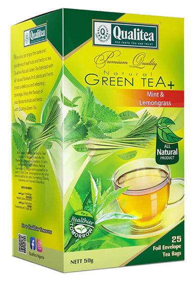 Qualitea Mint And Lemongrass Flavoured Green Tea